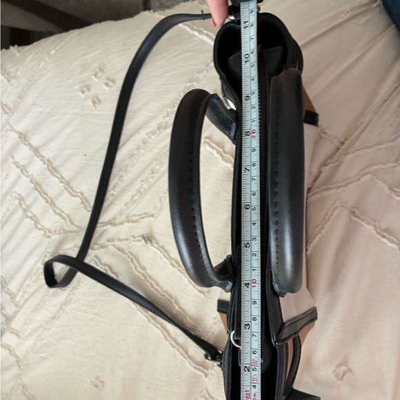 Nine West Black, Cream, and Tan Satchel Crossbody - Picture 6 of 8